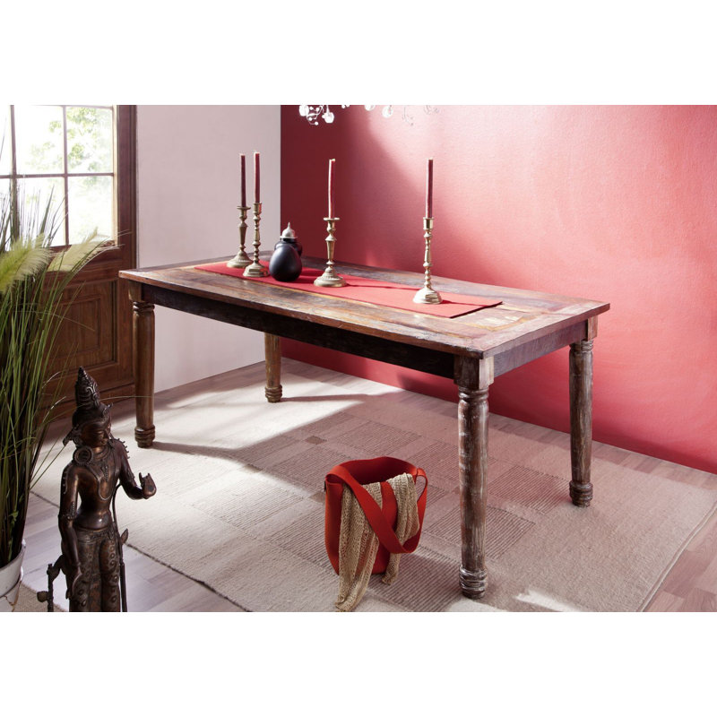 Fable Acacia Solid Wood Dining Table, 76cm H x 100cm L x 80cm W