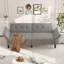 Canapé-lit futon de 89 pouces, causeuse moderne avec inclinaison à plusieurs positions, dossier et accoudoirs réglables, canapé-lit convertible pour la chambre à coucher du salon-129434622
