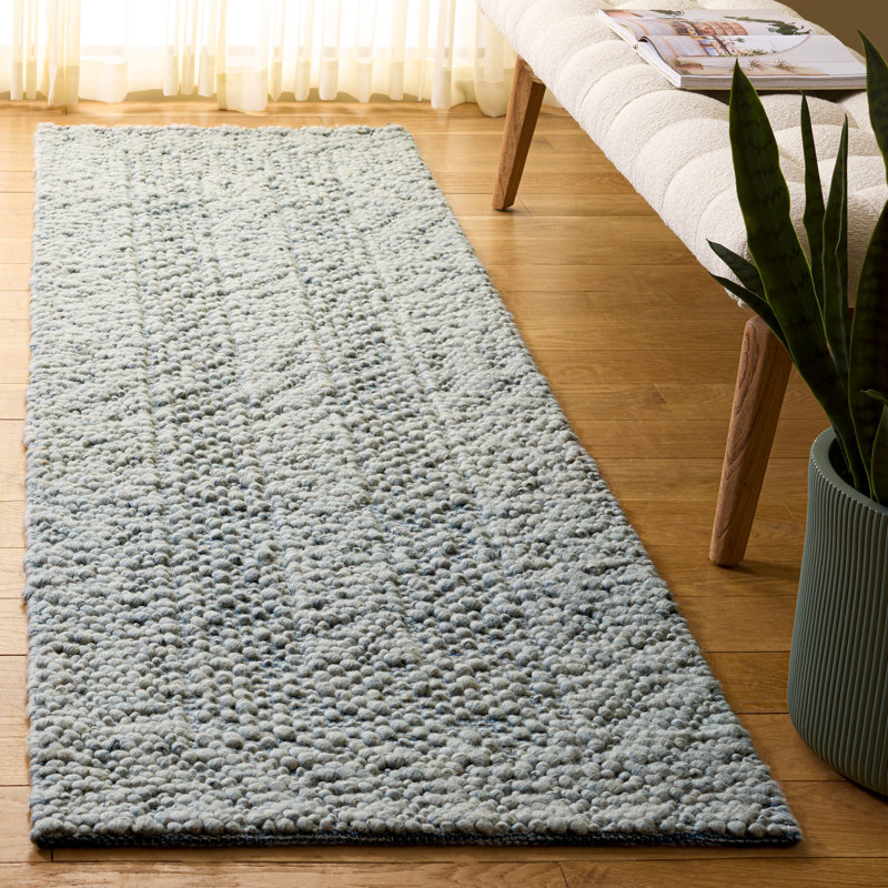 Tapis géométrique performance tissé à la main Natural Fibre Couture 106, Tapis de couloir 2 pi 3 po x 8 pi 0 po