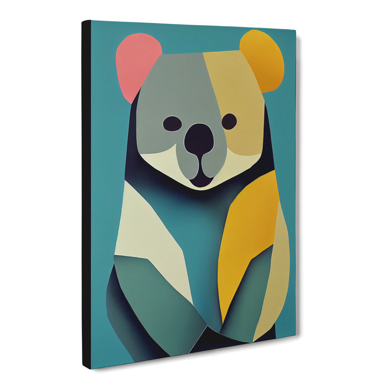 Kennedale Koala Bear Abstract Vol.1 - Wrapped Canvas, 50cm H x 35cm W x 3cm D