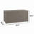 Yardgrace 210 Gallons Water Resistant Resin Lockable Deck Box-121303327