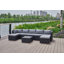 Canapé modulaire réversible pour l'extérieur de 101 po de largeur avec coussins-349335127-349335126