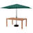 8 Piece Set, Weston Table with 6 Chairs, 10-Foot Rectangular Umbrella Green-90563804-122872626