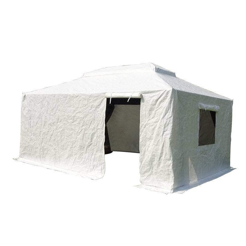 12'x16' Universal Hardtop Gazebo Enclosure Cover with Sidewalls, Waterproof Winter Storage Tent with Mesh Windows & Zippered Door