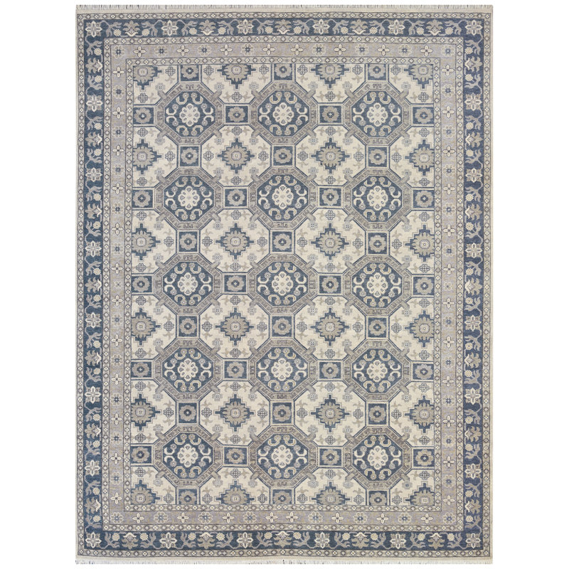 TUKNSULTAIVBL Wool Geometric Area Rug, Rectangle 8' x 10'