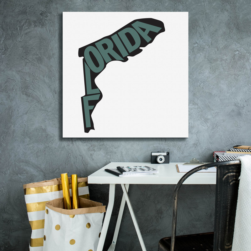 'Florida 2' by Art Licensing Studio Canvas Wall Art, 26" H x 26" W x 1.5" D