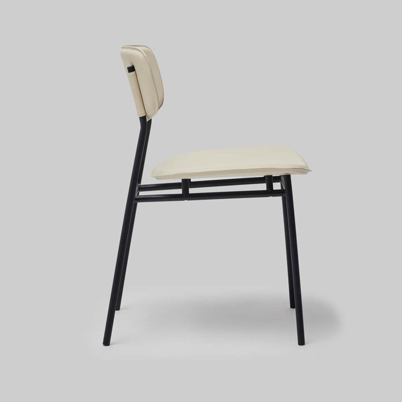 Albert Leather Dining Chair, Macadamia