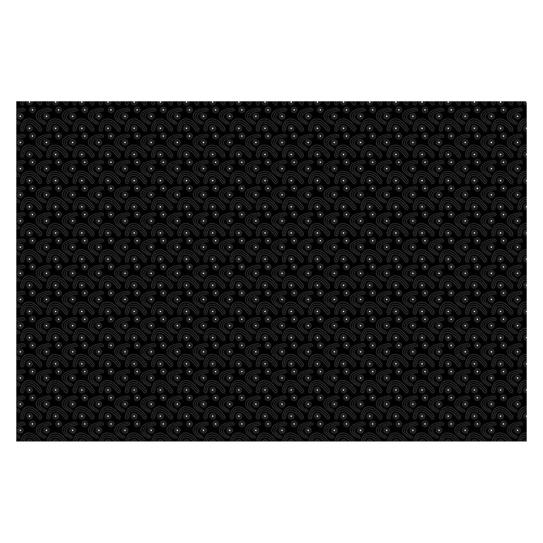 Strukturierte Tapete Dark Aboriginal Dot Pattern 2,55 m x 384 cm