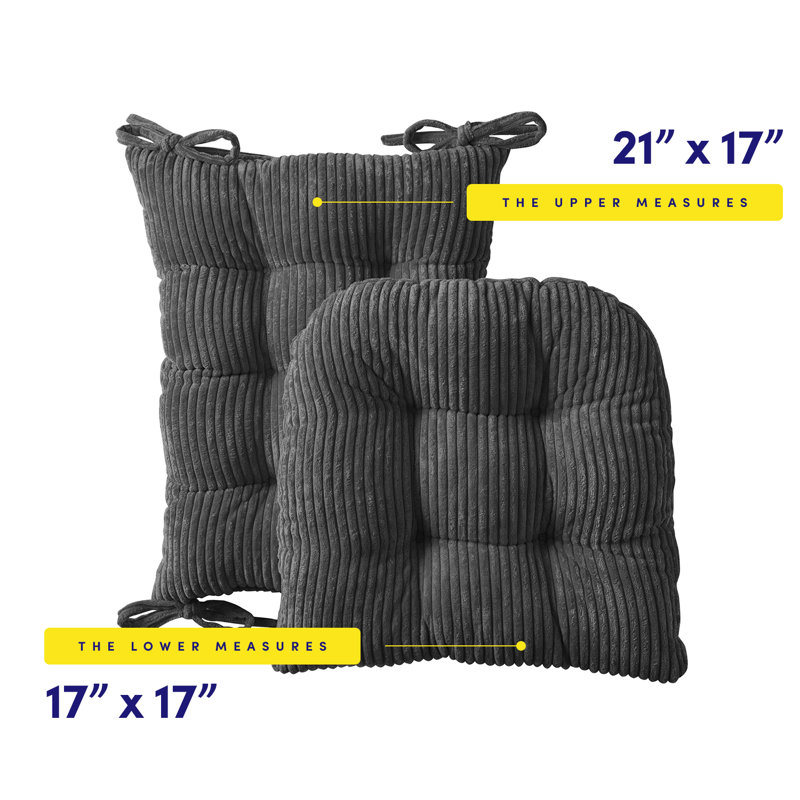 Ensemble de coussins supérieurs et inférieurs capitonnés en velours, gris