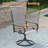 4-Person Round Patio Dining Set With Swivel Textilene Chairs-234633466