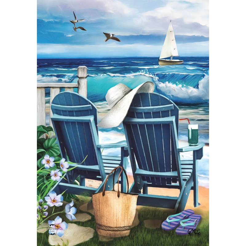 Drapeau de jardin d'été Seaside Escape