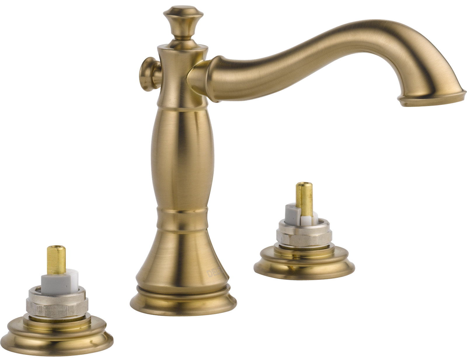 Cassidy™ Widespread Faucet with Drain Assembly, Brilliance Champagne Bronze