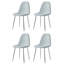 Mose 45cm H Fabric Upholstered Metal Upholstered Back Side Chair in Grey-1118271588-1176719316