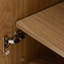 Armoire d'appoint en bois massif avec portes en rotin Caleb-2022785680-2022785683