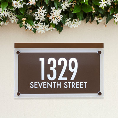 Plaque d'adresse 2 lignes Futura