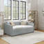 Lit de jour simple avec canapé-lit tapissier, avec rayures verticales, tissu en lin, gris (82,5 po x 43 po x 30 po)-1270571093-1270571099