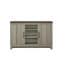 Console en chêne gris de 47 po Nyla