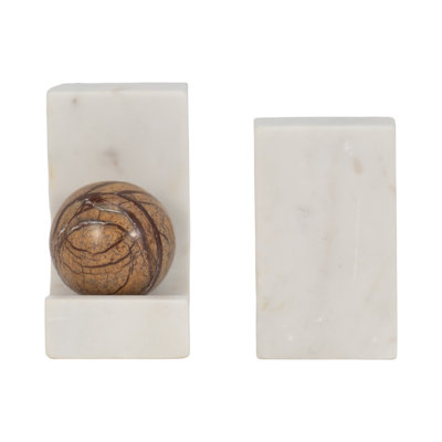 Zenith Marble Bookends