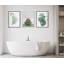 «Big Bear In Eclectic Green Bath» par Amy Peterson, reproduction d'art sur toile encadrée-506573939