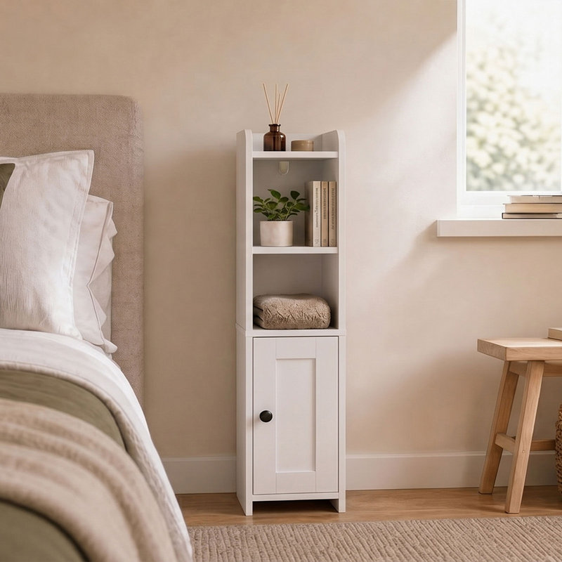 Freestanding Bathroom Cabinet, White
