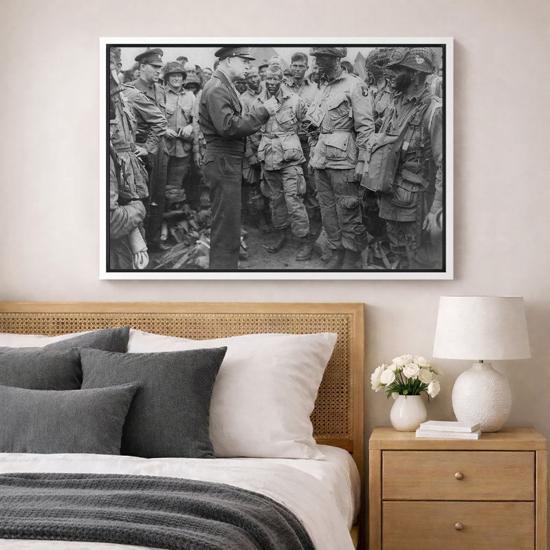 Seconde guerre mondiale, photo de documentaire noir et blanc, photos de bureau, impression sur toile encadrée.