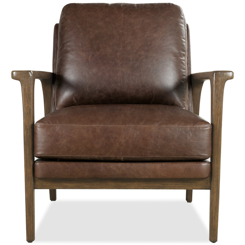 Ashland Armchair, Light Brown, Dark Brown