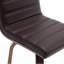 Tabouret pivotant rembourré Bomia avec structure en bois massif et dossier en similicuir en L-221022962-221022961
