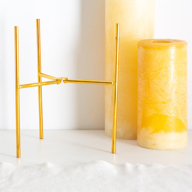 Nicola Spring - Plant Pot Stand - 19cm, Gold