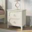 Ensemble de chambre à coucher 3 pièces Yavian, lit double en bois d'hévéa avec table de chevet et commode-1203216205