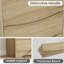 Commode en bois à 3 tiroirs, grande armoire moderne avec rangement profond, grande commode à large plateau, commode de rangement longue pour chambre à coucher, salon, couloir, chambre d'enfant-840785881