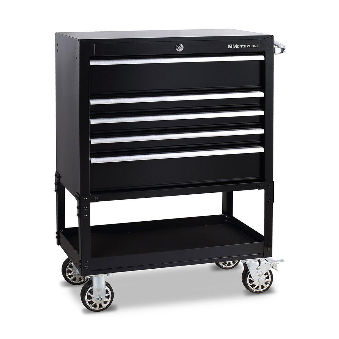 30.83'' W 5 -Drawer Steel Bottom Rollaway Chest with Wheels Montezuma