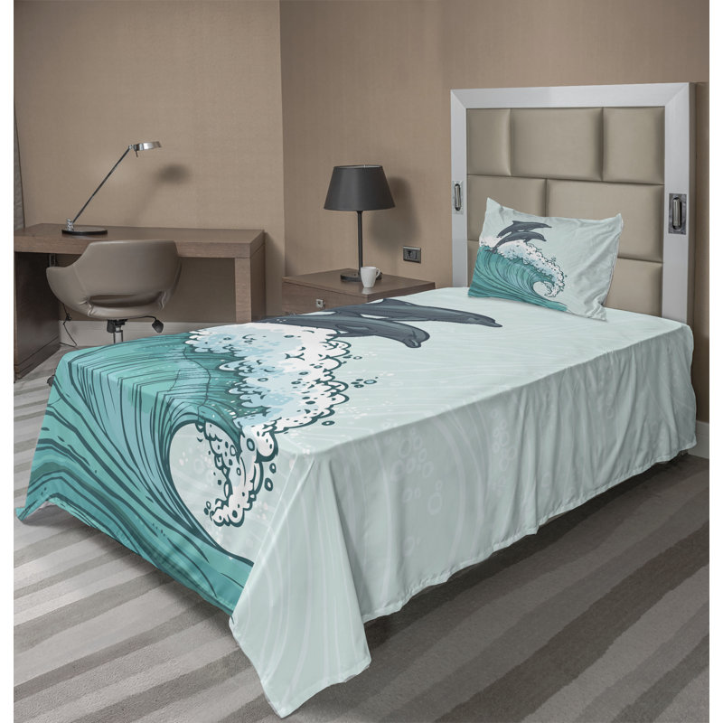 Microfiber Sheet Set, Twin Sheet Set with Fitted Sheet and 1 Pillowcase