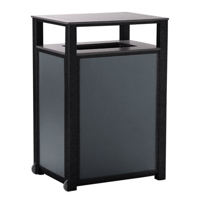 Aluminum Open Pull Out Trash Can
