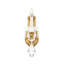 La Scala 1 Light 5in x 16in Wall Sconce in Heirloom Bronze with Clear Radiance Crystals-608053101-608053093