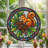 Squirrel Pinecone Stained Glass Window Panel，12"H-1177596322
