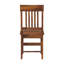 Chaise en cuir à lattes en cuir