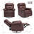 Compact Swivel Rocker Recliner Chair For Small Spaces, Perfect For Relaxation And Comfort In Bedrooms Or Living Rooms-39242129