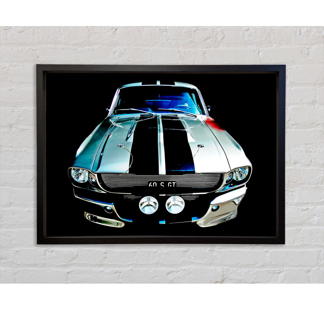 Ford Mustang Shelby Gt Front - Einzelner Bilderrahmen Kunstdrucke auf Leinwand