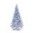 7.5Ft Pre-Lit Cool White Lights Silver Full Artificial Christmas Tree