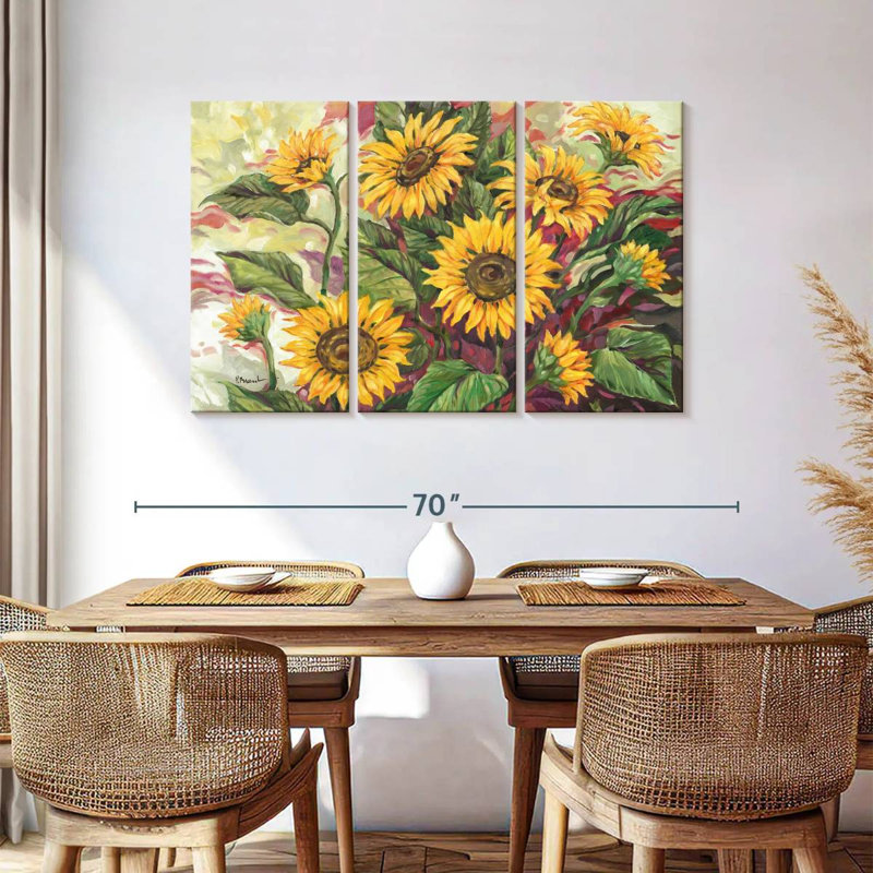 Harnek tournesols flamboyants, H 36 po x l 57 po