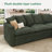 U-Shaped Corduroy Modular Sectional with Storage-1555775011-1555775009