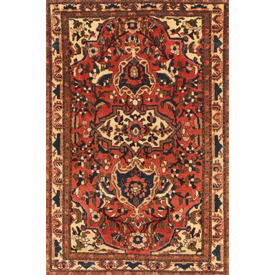 Tapis oriental brun / orange / beige