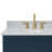 Partham 43'' Single Bathroom Vanity with Carrara Marble Top-94350871