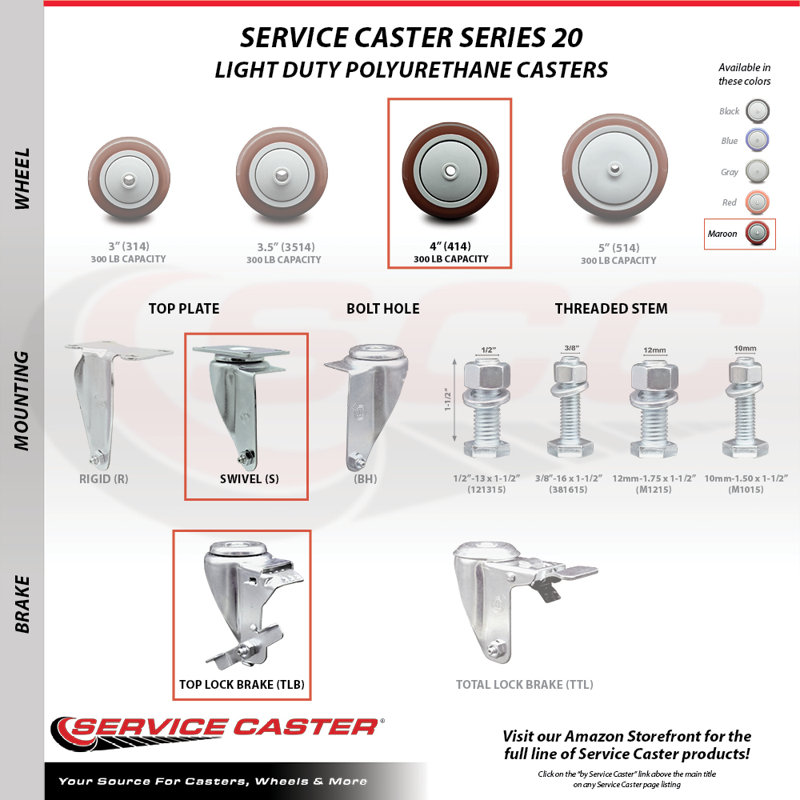 Polyurethane Swivel Caster