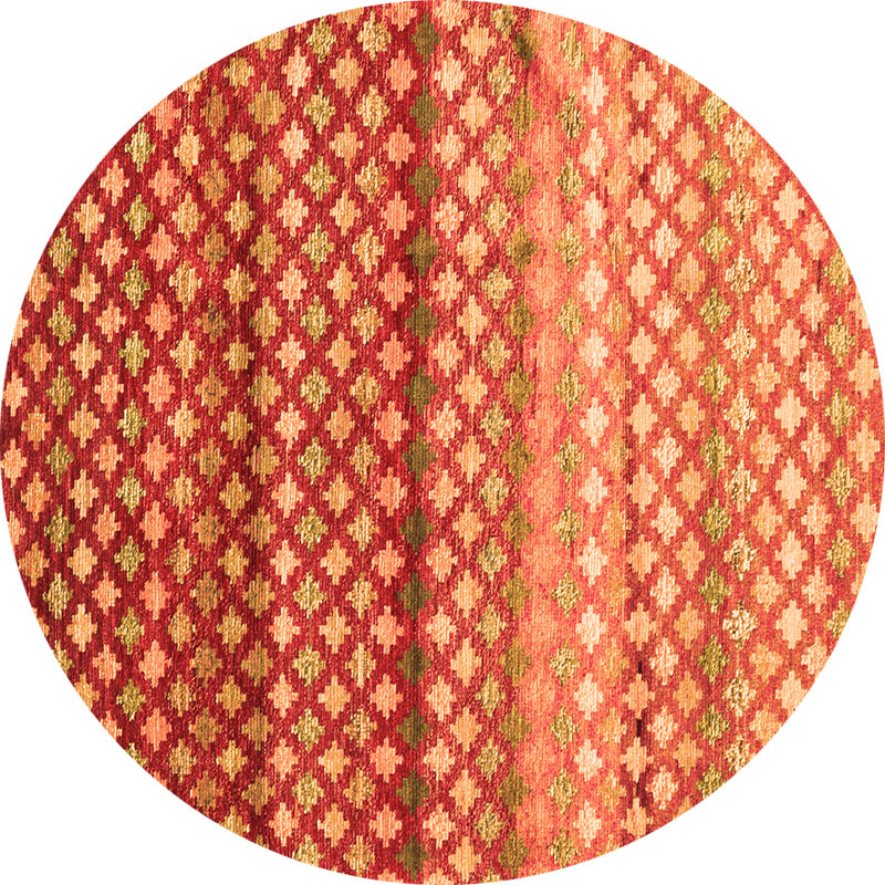 Modoulamin Performance Geometric Indoor Rug, Round 3'