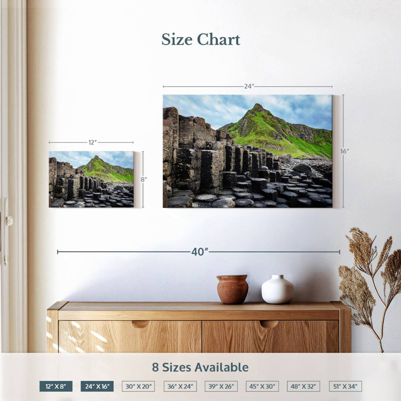 Rorry Giant's Causeway Basalt Columns, 16" H x 24" W
