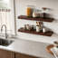 Étagère murale flottante 2 pièces, profondeur 9,3 po, fixation murale-686325964-686532428