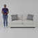Cherisse 72" Square Arm Sofa with Reversible Cushions