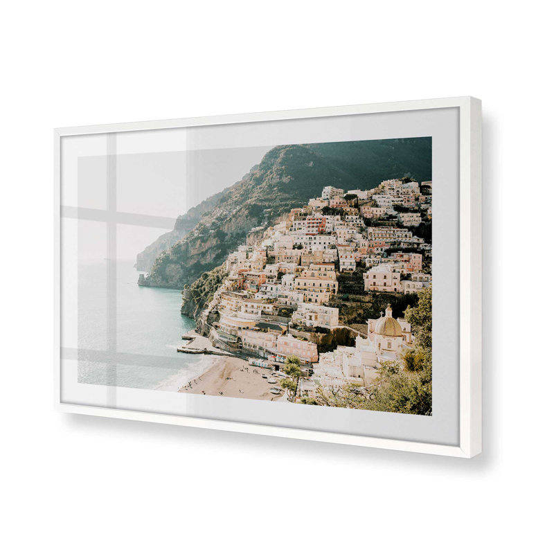 Impression sur toile Seaside Sanctuary, sans cadre, Cadre simple blanc opaque, H 12 po x l 15 po x P 1,25 po