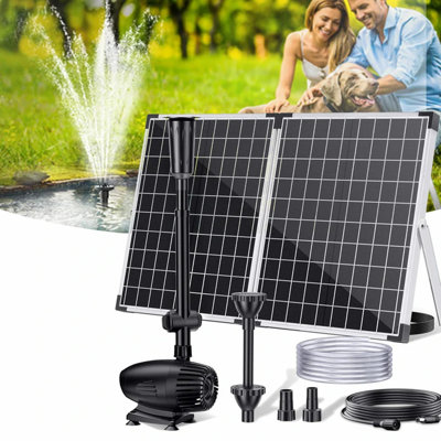 55W Solar Pond Fountain Pump with Dry-Run Protection